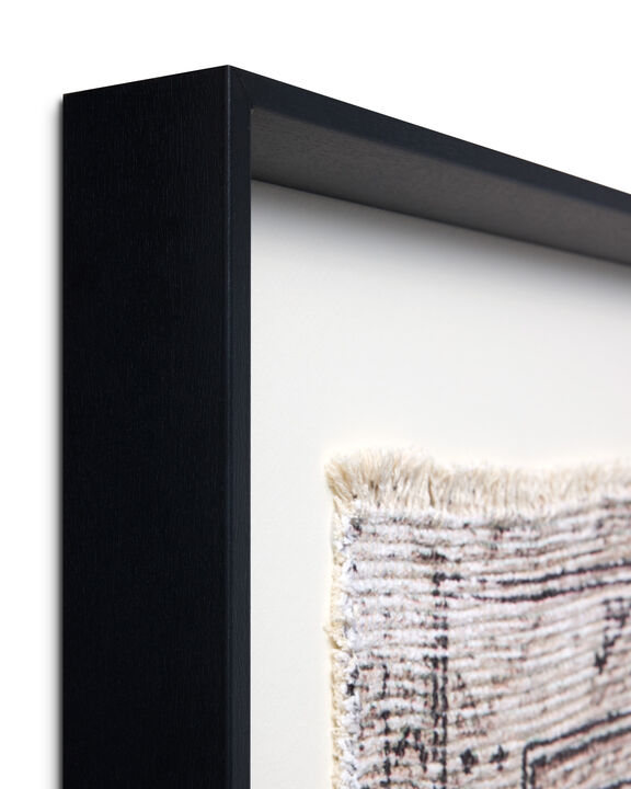 Aleppo Black/Ivory 2'9"x3'3" Wall Art